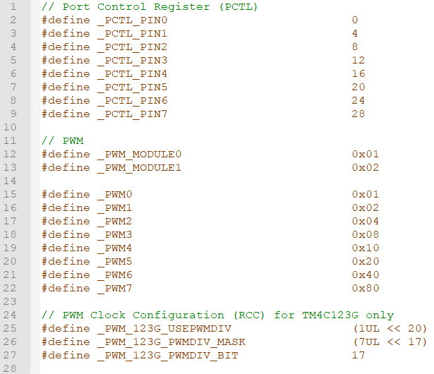 MyDefines PWM 0
