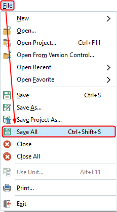 bcb FileSaveAll